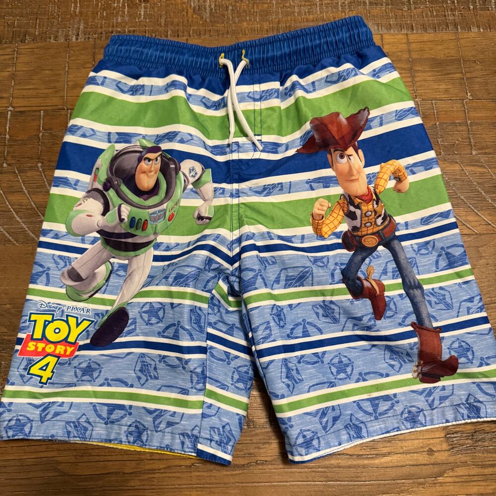 Boys Swim Trunks Sz 7 Toy Story Disney Buzz Woody Water Summer Vacation kids